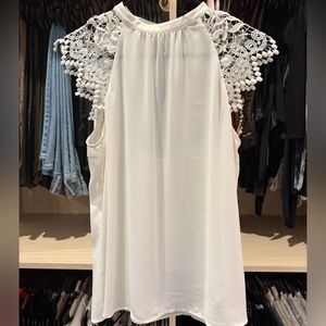 Express Women’s Lace Cap Sleeve Blouse
